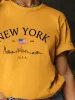 Full Size Letter Graphic Round Neck Short Sleeve T-Shirt sold by Charming Charlie