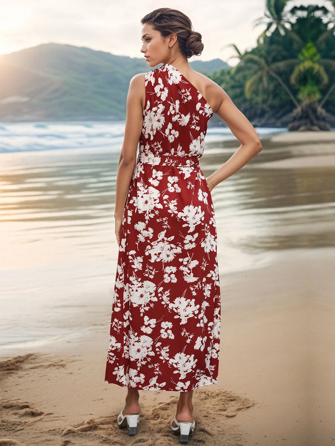 Printed Single Shoulder Sleeveless Dress sold by Charming Charlie product image thumbnail 2