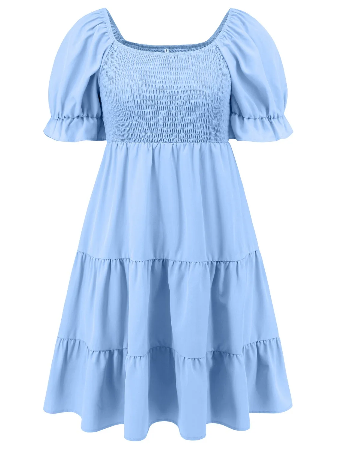 Smocked Flounce Sleeve Mini Dress sold by Charming Charlie product image thumbnail 5