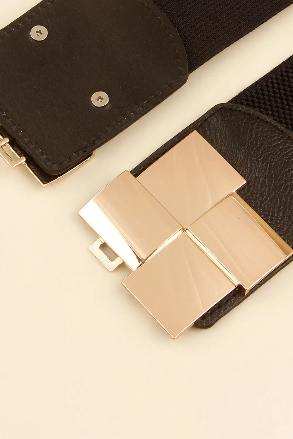 Geometric Buckle Elastic Wide Belt sold by Charming Charlie product image thumbnail 5