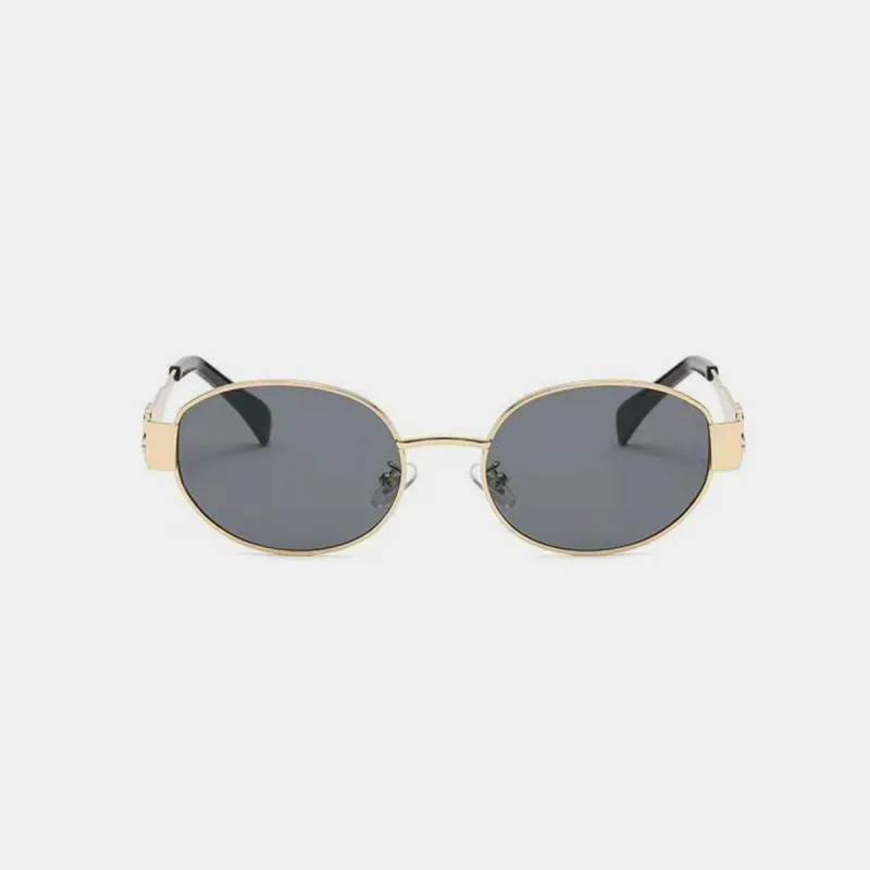 Metal Frame Oval Sunglasses made by Charming Charlie