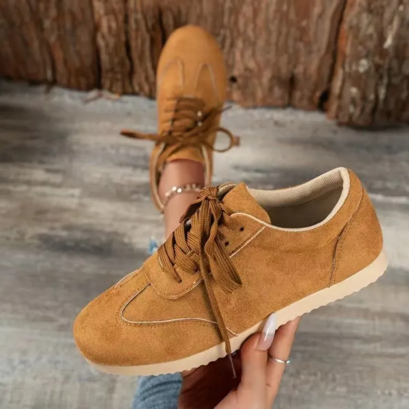 Suede Lace-Up Flat Sneakers sold by Charming Charlie