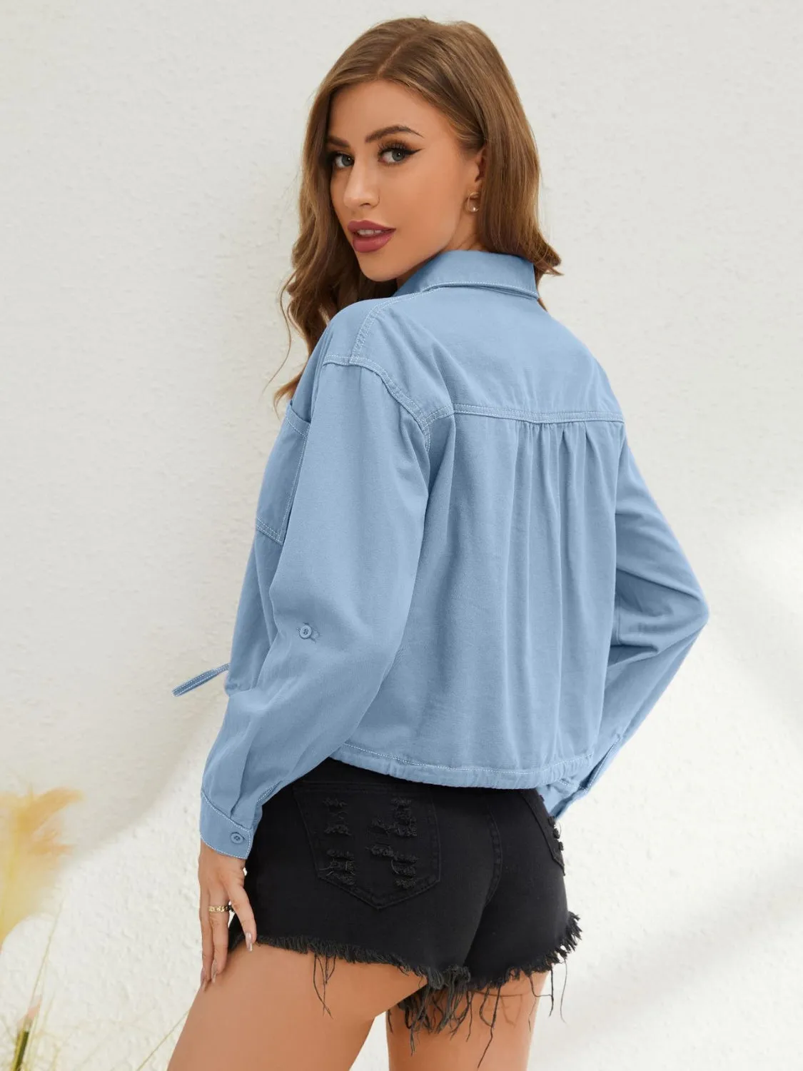 Collared Neck Long Sleeve Shirt sold by Charming Charlie product image thumbnail 2