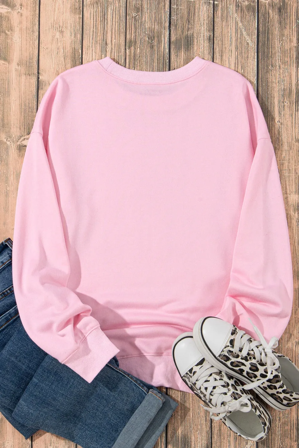 Bow Graphic Round Neck Long Sleeve Sweatshirt sold by Charming Charlie product image thumbnail 5