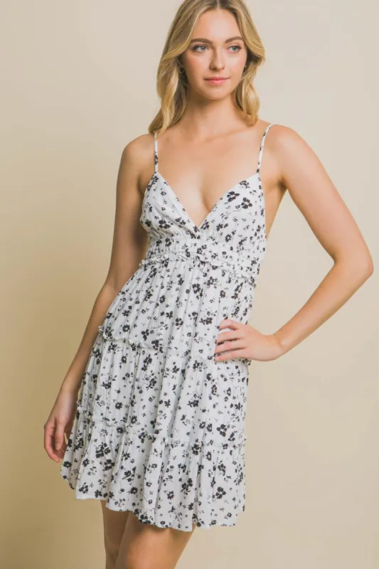 Love Tree Floral Tiered Cami Mini Dress sold by Charming Charlie