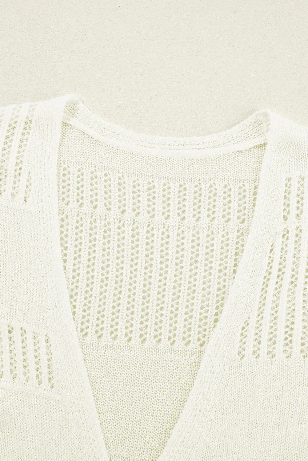 Openwork Open Front Long Sleeve Cardigan sold by Charming Charlie product image thumbnail 5