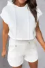 Textured Drawstring Hoodie and Shorts Set sold by Charming Charlie