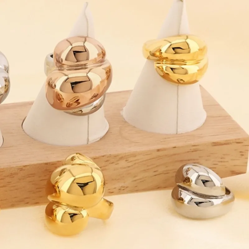 Titanium Steel Geometric Shape Ring sold by Charming Charlie