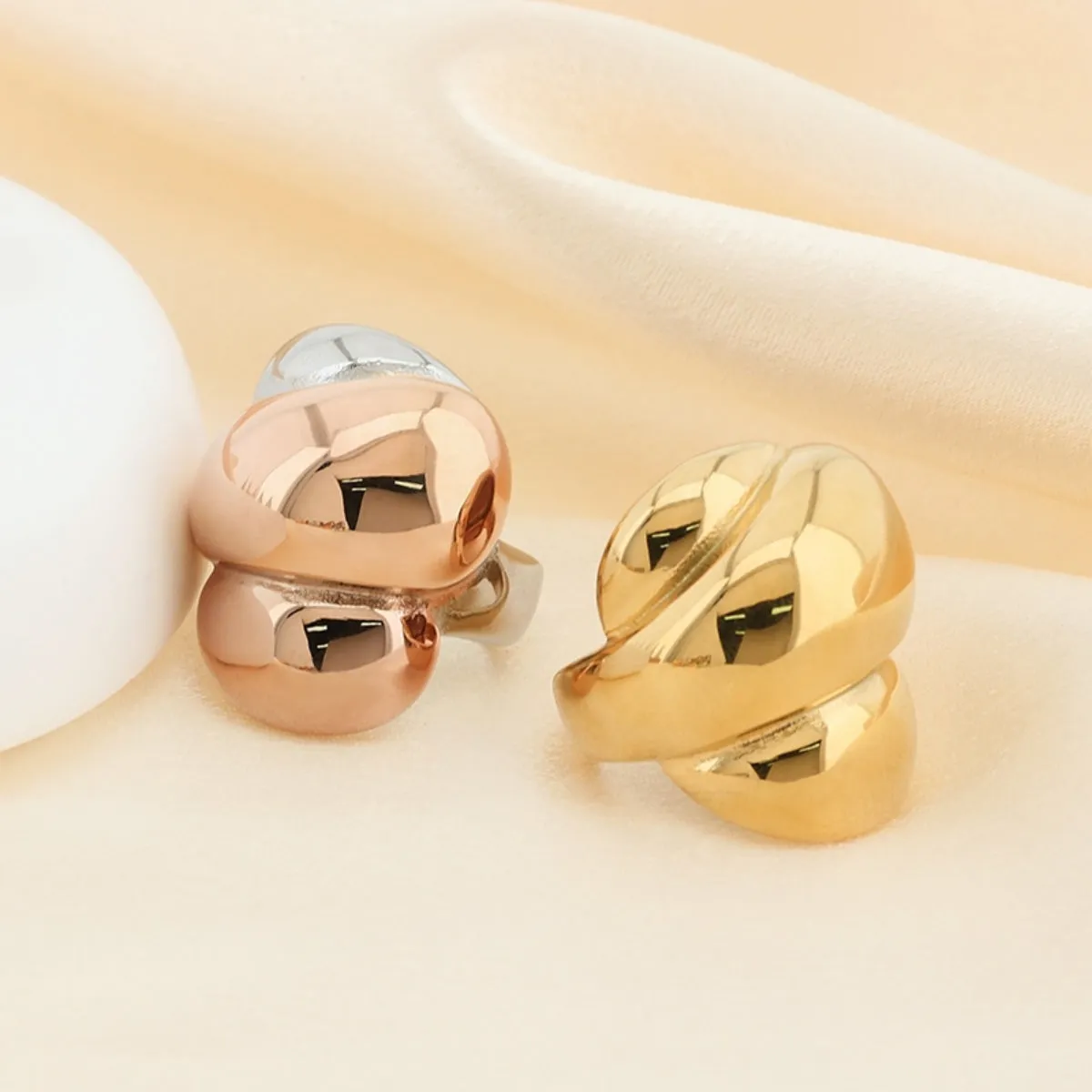 Titanium Steel Geometric Shape Ring sold by Charming Charlie product image thumbnail 5