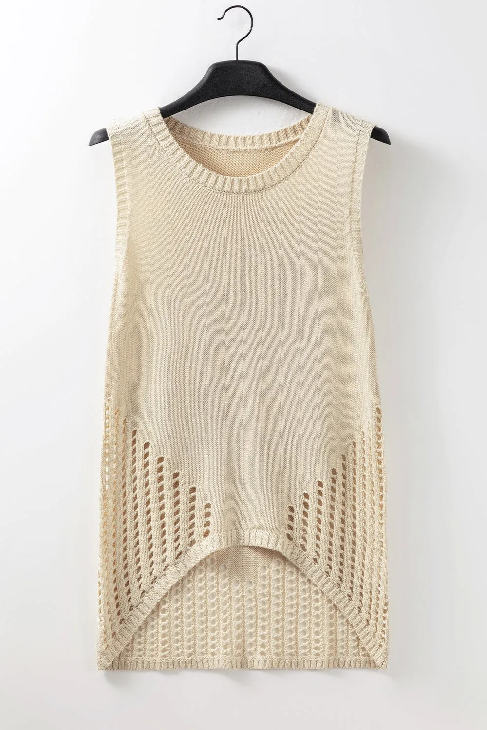Openwork Round Neck Knit Vest sold by Charming Charlie product image thumbnail 4