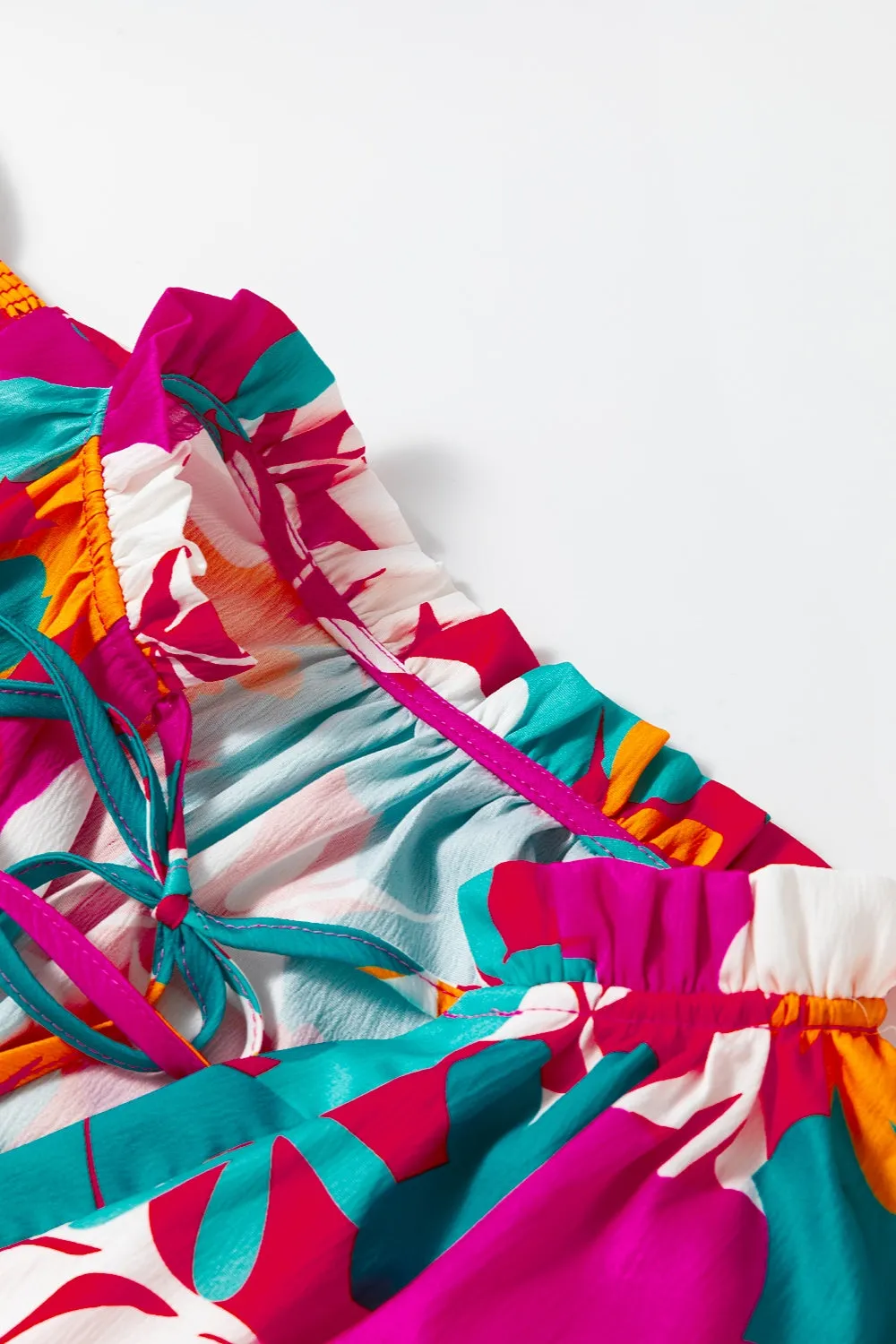 Ruffled Printed Cap Sleeve Mini Dress sold by Charming Charlie product image thumbnail 3