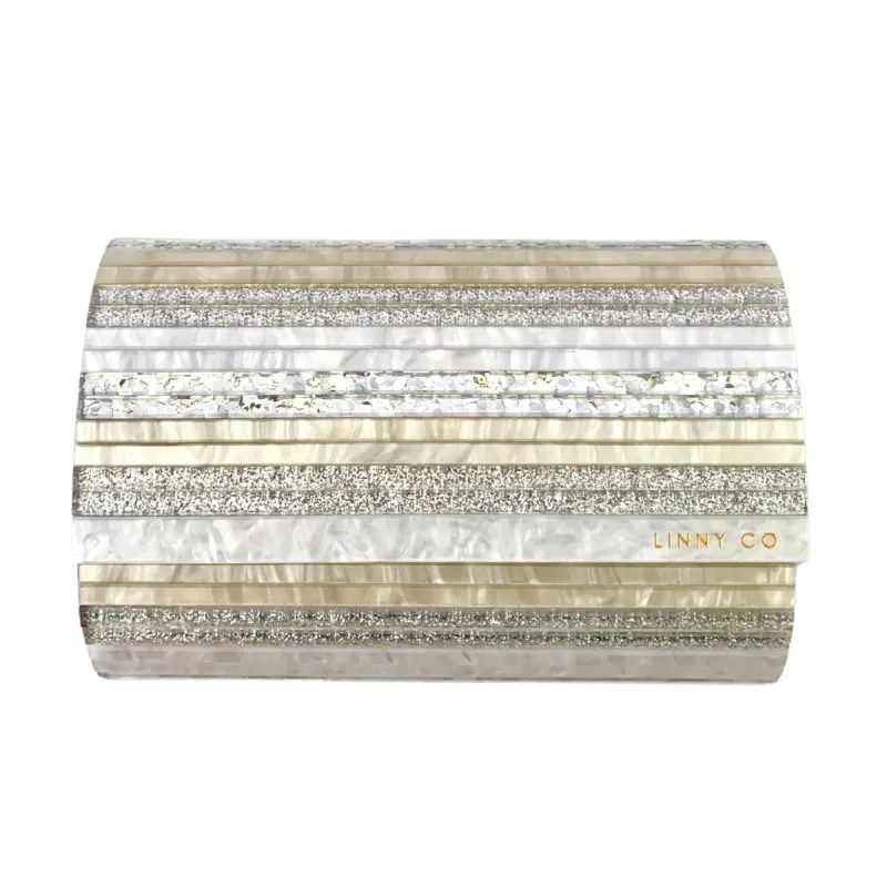 Charlene - Gold & Silver Stripe sold by Charming Charlie