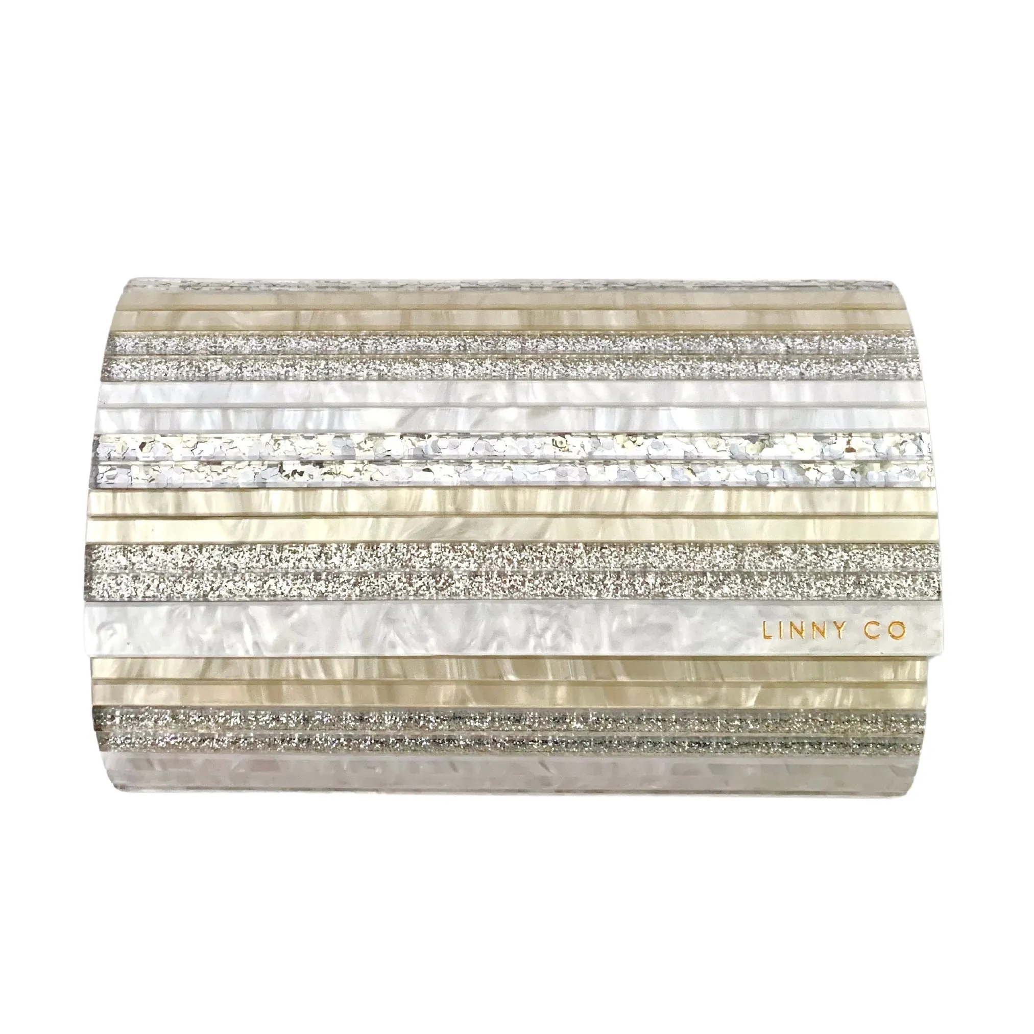 Charlene - Gold & Silver Stripe sold by Charming Charlie