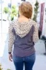 Make A Statement Grey/Taupe Animal Print Kangaroo Pocket Hoodie sold by Charming Charlie