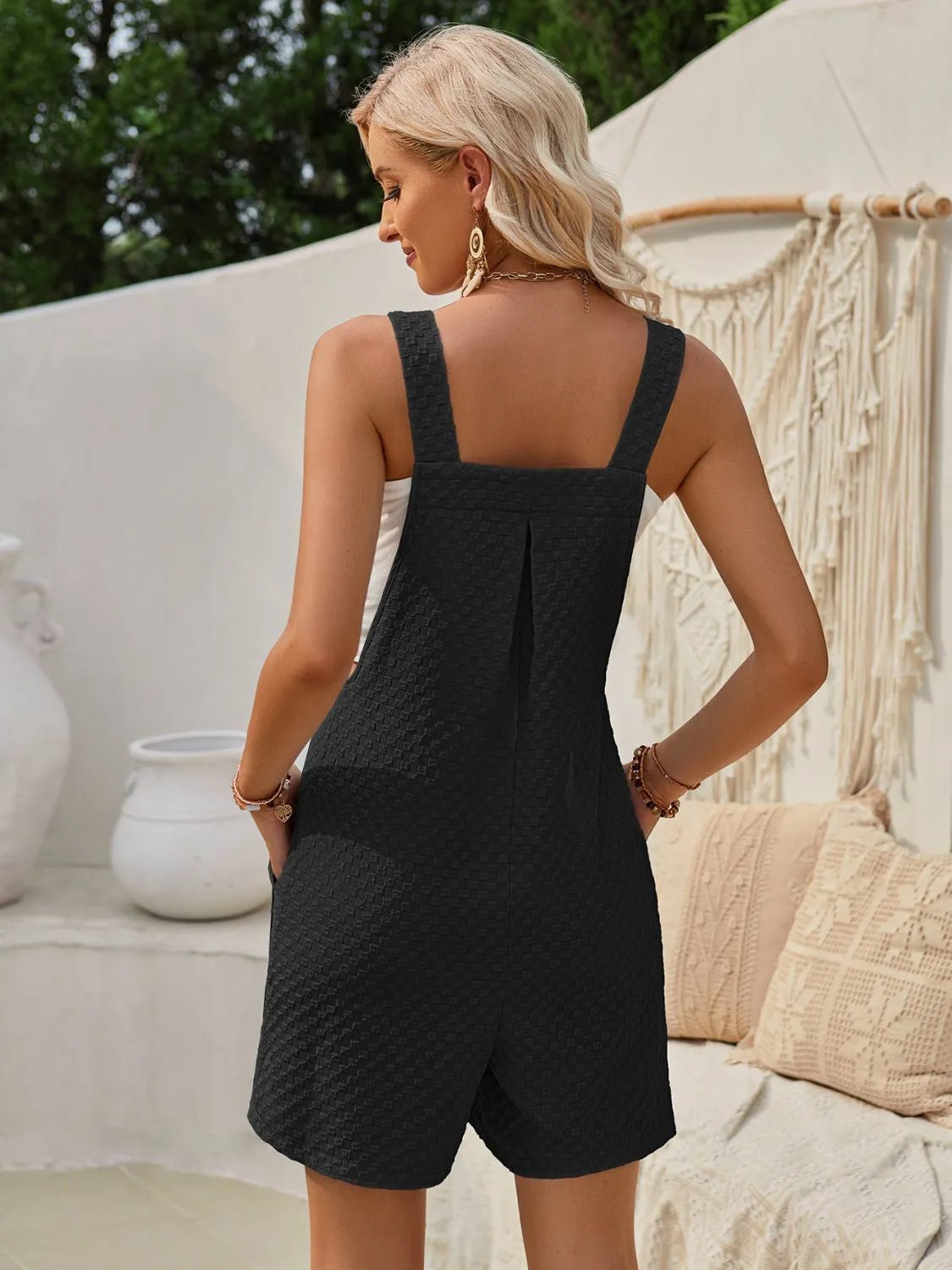 Square Neck Wide Strap Romper sold by Charming Charlie product image thumbnail 2