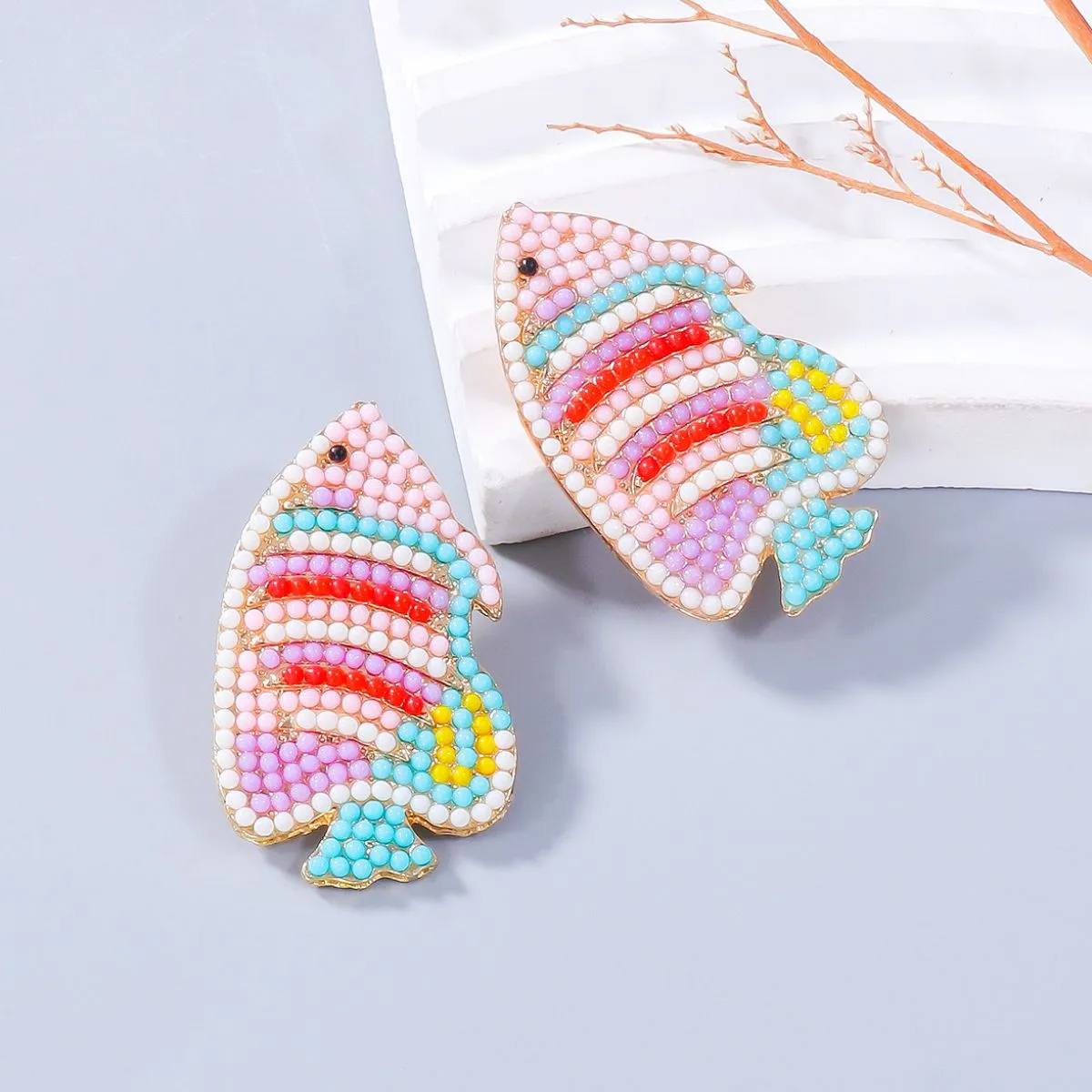Alloy Bead Fish Shape Stud Earrings sold by Charming Charlie product image thumbnail 4