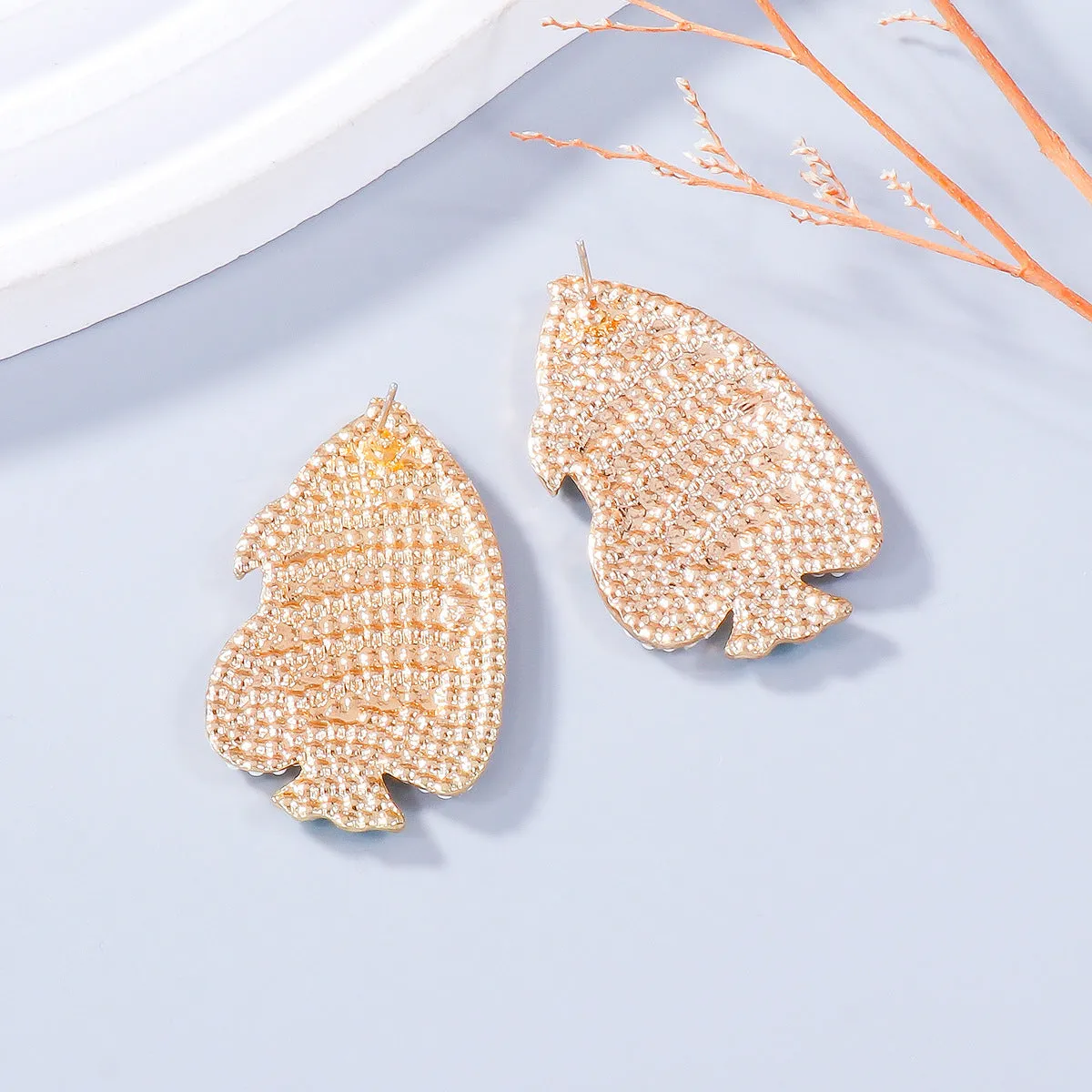 Alloy Bead Fish Shape Stud Earrings sold by Charming Charlie product image thumbnail 3