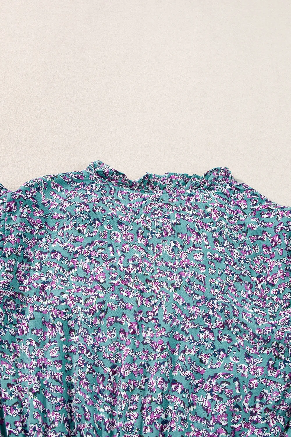 Tiered Printed Notched Short Sleeve Dress sold by Charming Charlie product image thumbnail 5