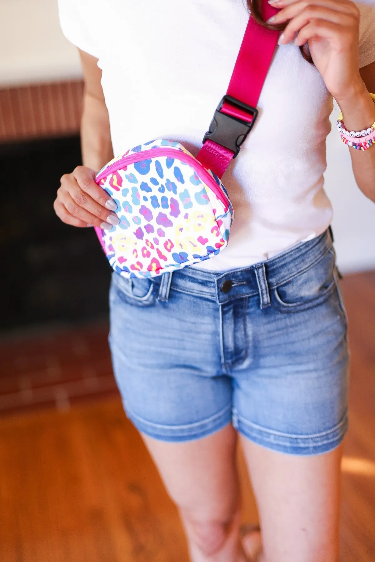 Multicolor Cheetah Print Crossbody Belt Sling Bag sold by Charming Charlie product image thumbnail 5