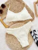 Frill Textured Spaghetti Strap Two-Piece Swim Set sold by Charming Charlie