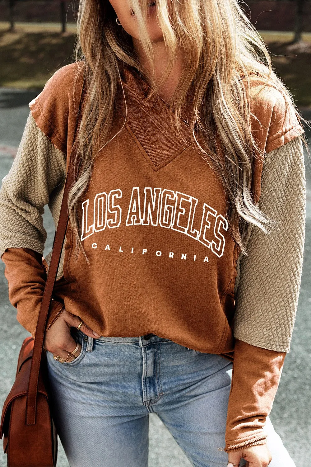 Letter Graphic Long Sleeve Hoodie sold by Charming Charlie product image thumbnail 3