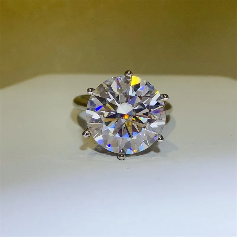 10 Carat Moissanite 925 Sterling Silver Ring sold by Charming Charlie product image thumbnail 4