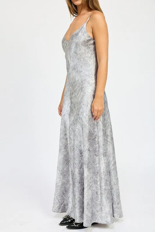 CRUCHED VELVET MAXI DRESS sold by Charming Charlie product image thumbnail 5