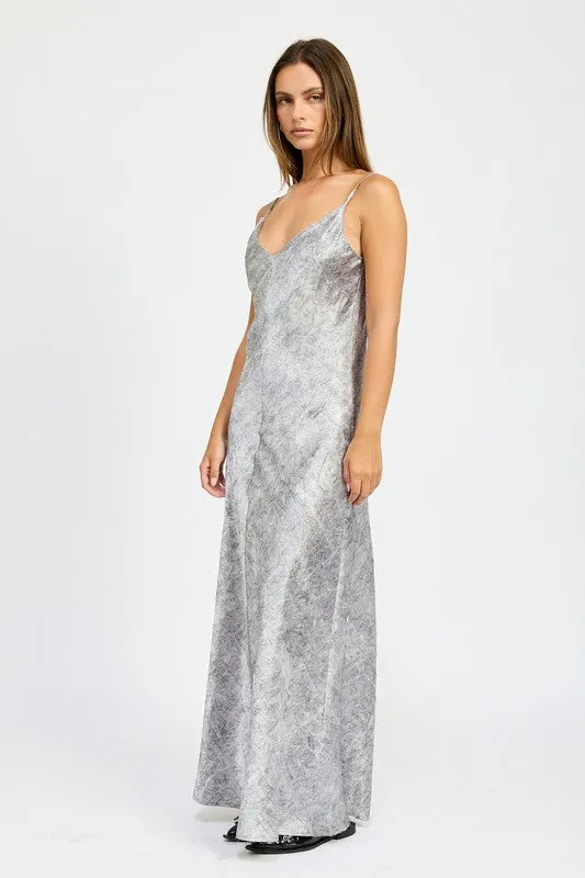 CRUCHED VELVET MAXI DRESS sold by Charming Charlie product image thumbnail 4