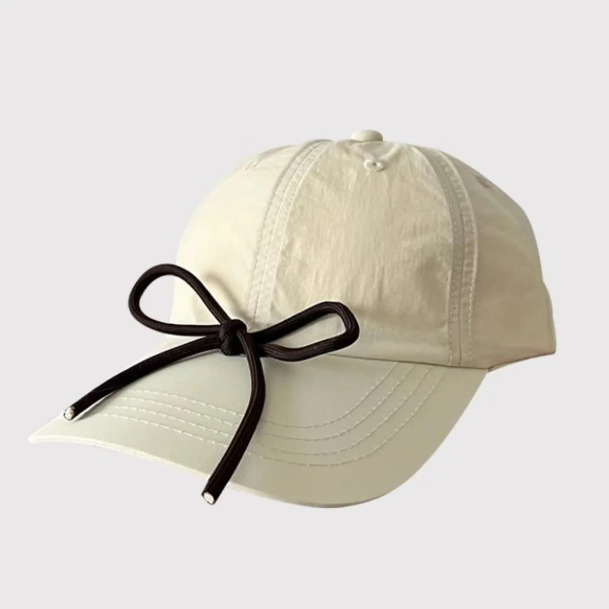 Bow Trim Adjustable Baseball Cap sold by Charming Charlie product image thumbnail 2