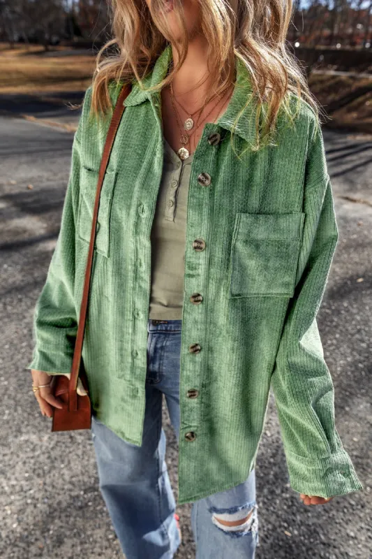 Button Up Long Sleeve Jacket sold by Charming Charlie