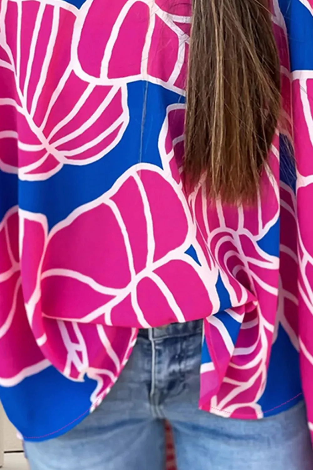 Printed V-Neck Blouse sold by Charming Charlie product image thumbnail 3