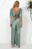 V-Neck Half Sleeve Jumpsuit sold by Charming Charlie
