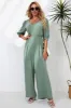 V-Neck Half Sleeve Jumpsuit sold by Charming Charlie