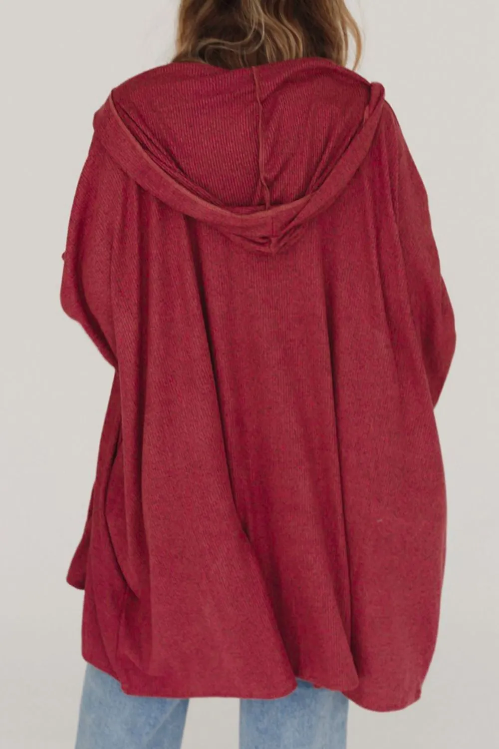 Open Front Hooded Cover Up sold by Charming Charlie product image thumbnail 3