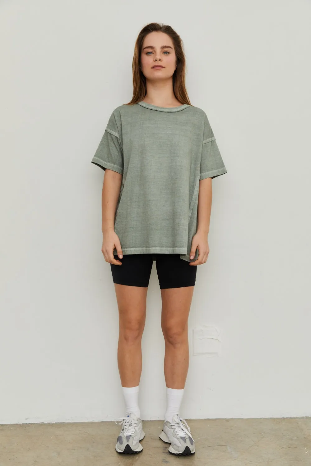 THE BLANK LAB Exposed Seam Short Sleeve T-Shirt sold by Charming Charlie product image thumbnail 5