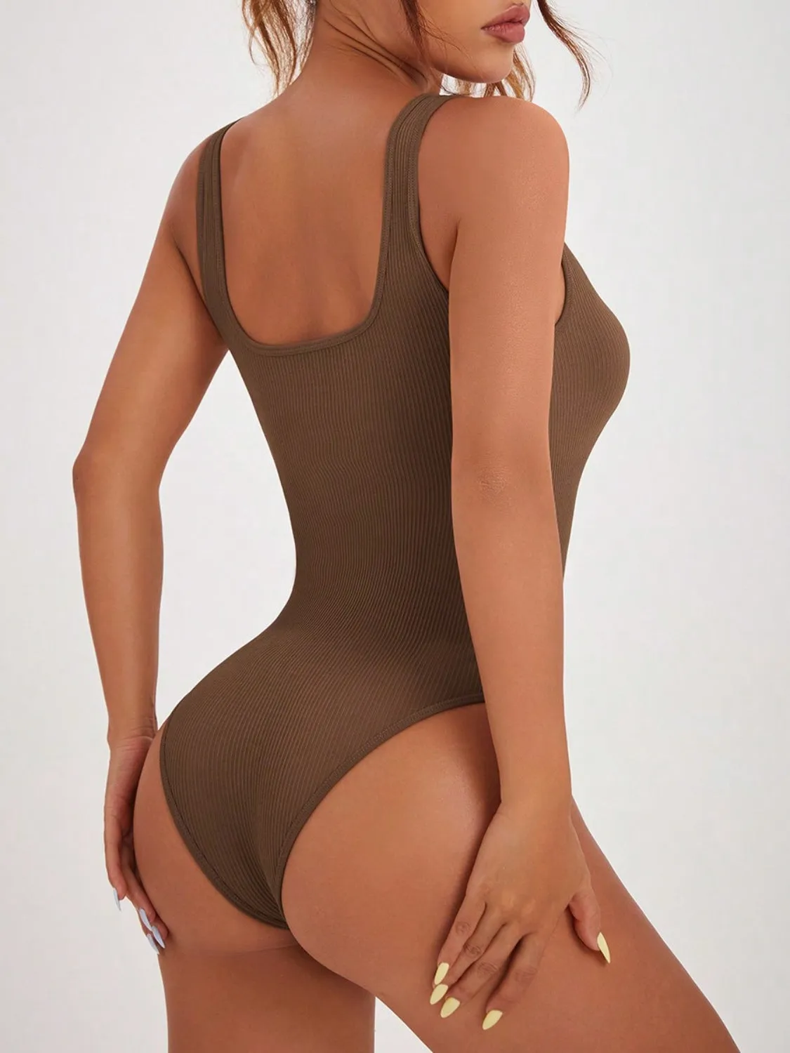 Scoop Neck Wide Strap Active Bodysuit sold by Charming Charlie product image thumbnail 2