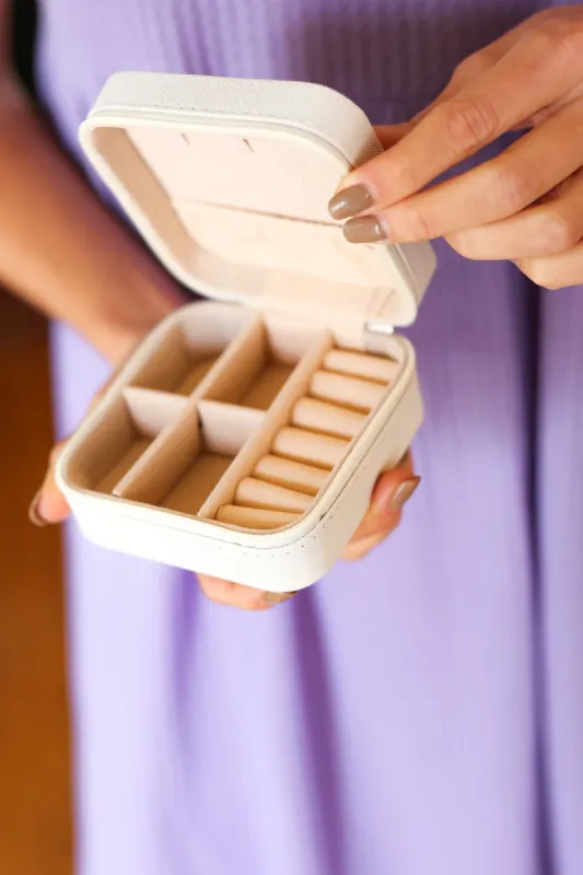 Ivory Travel Jewelry Box sold by Charming Charlie