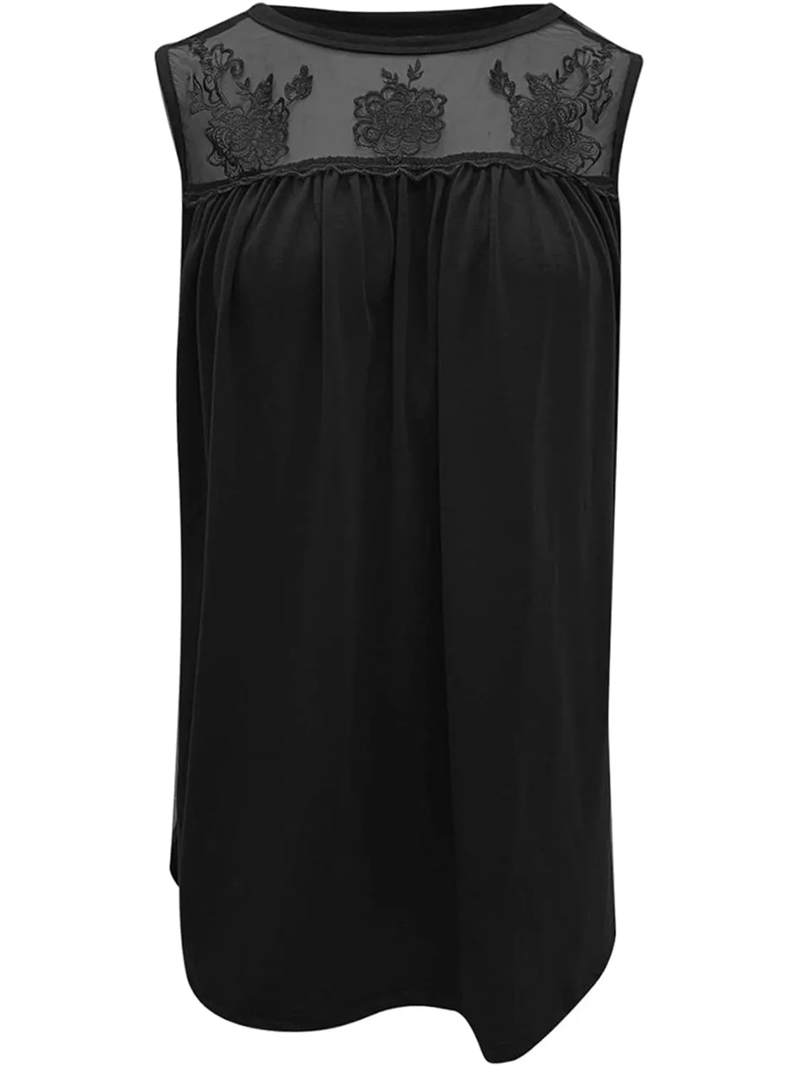 Lace Detail Round Neck Tank sold by Charming Charlie product image thumbnail 3