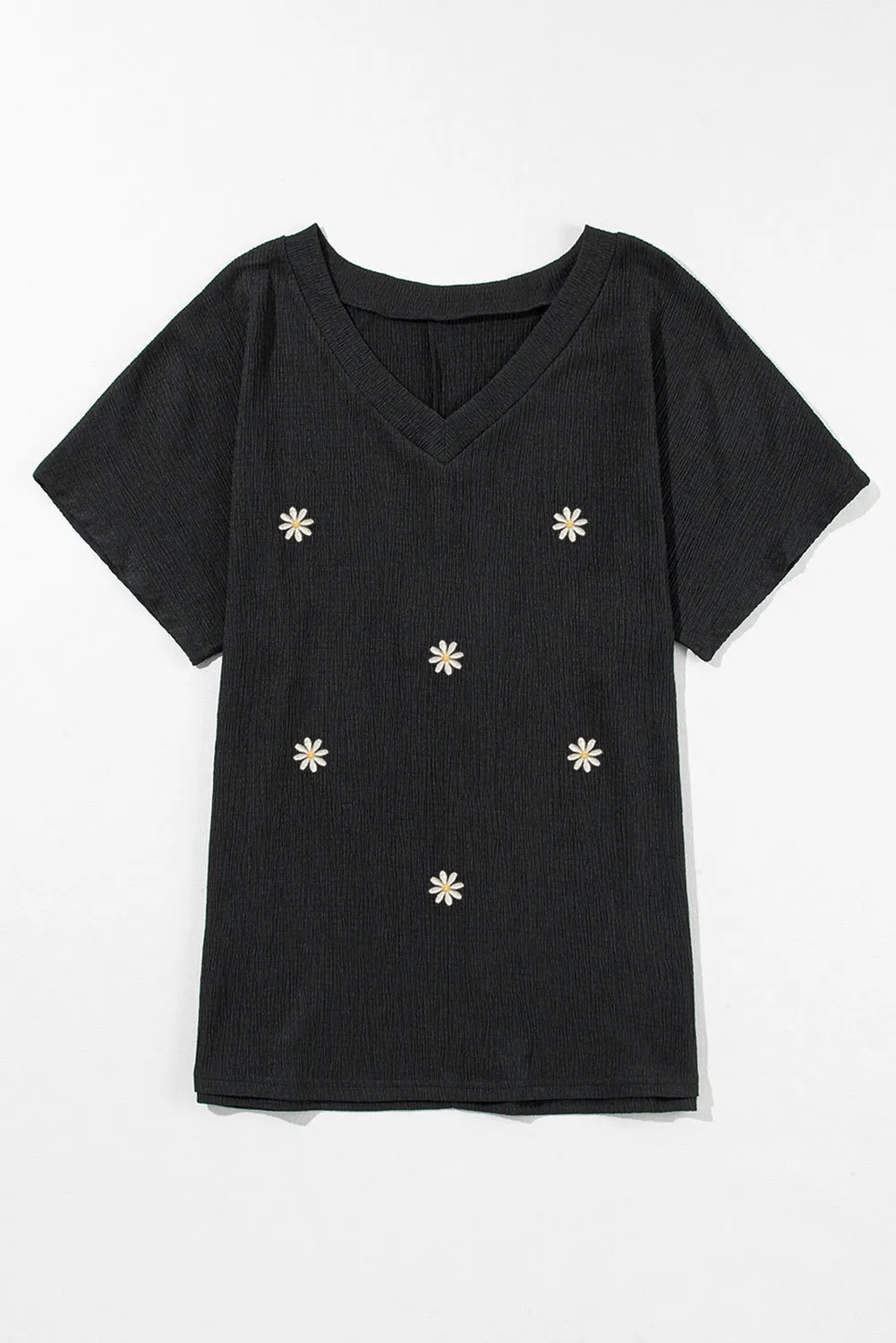 Daisy V-Neck Short Sleeve T-Shirt sold by Charming Charlie product image thumbnail 2