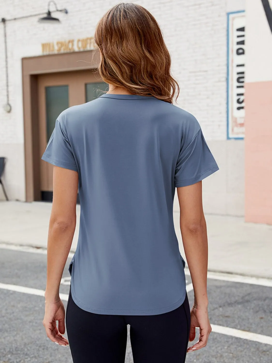 Quick-Dry Round Neck Short Sleeve T-Shirt sold by Charming Charlie product image thumbnail 2