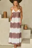 Tie-Dye V-Neck Maxi Cami Dress sold by Charming Charlie