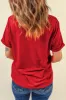 Sequin Star Round Neck Short Sleeve T-Shirt sold by Charming Charlie