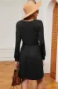 Frill Square Neck Long Sleeve Dress sold by Charming Charlie