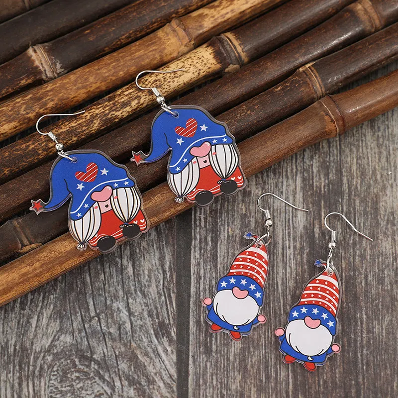 2 Pair Acrylic Gnome Earrings sold by Charming Charlie