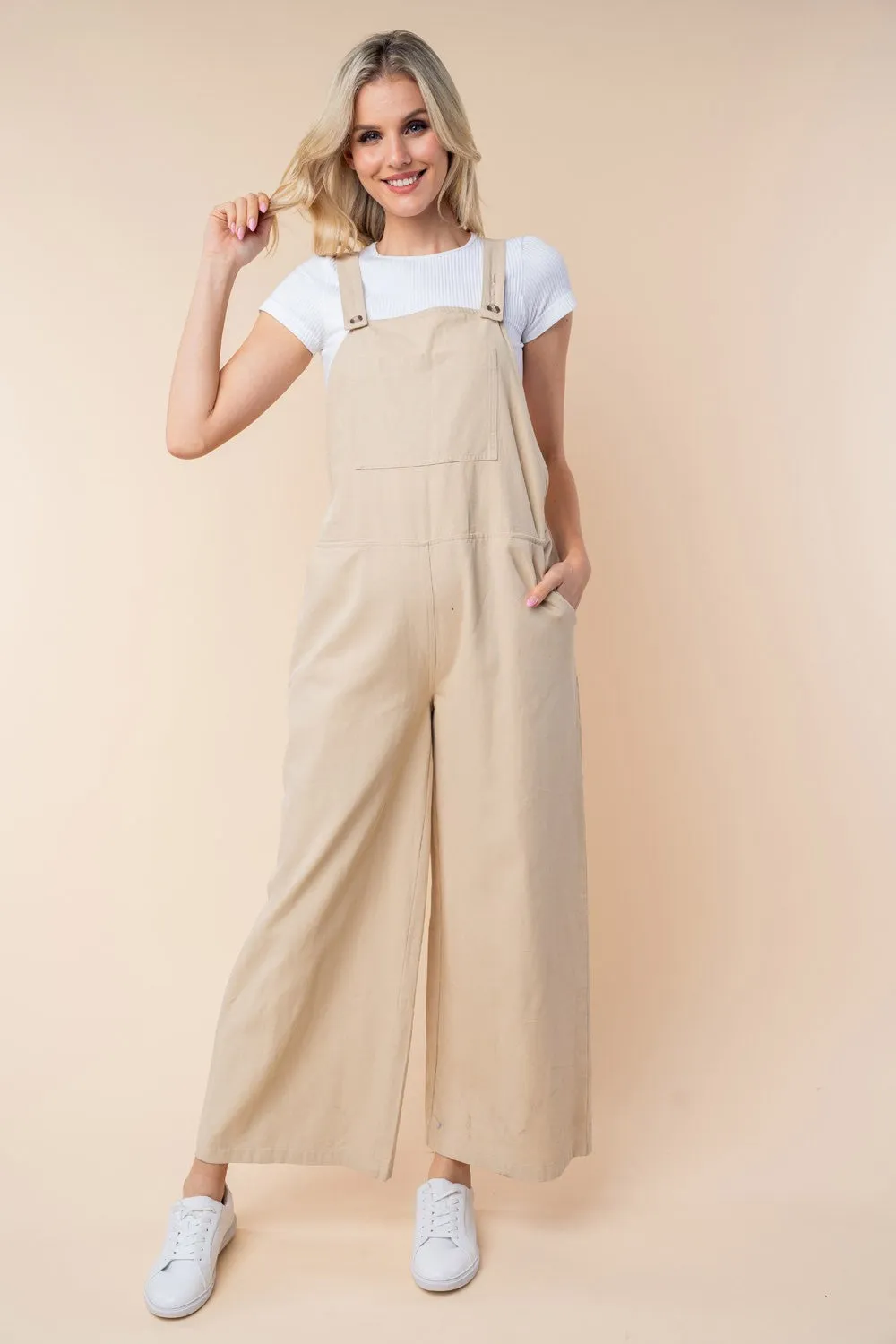 White Birch Sleeveless Wide Leg Jumpsuit sold by Charming Charlie product image thumbnail 5