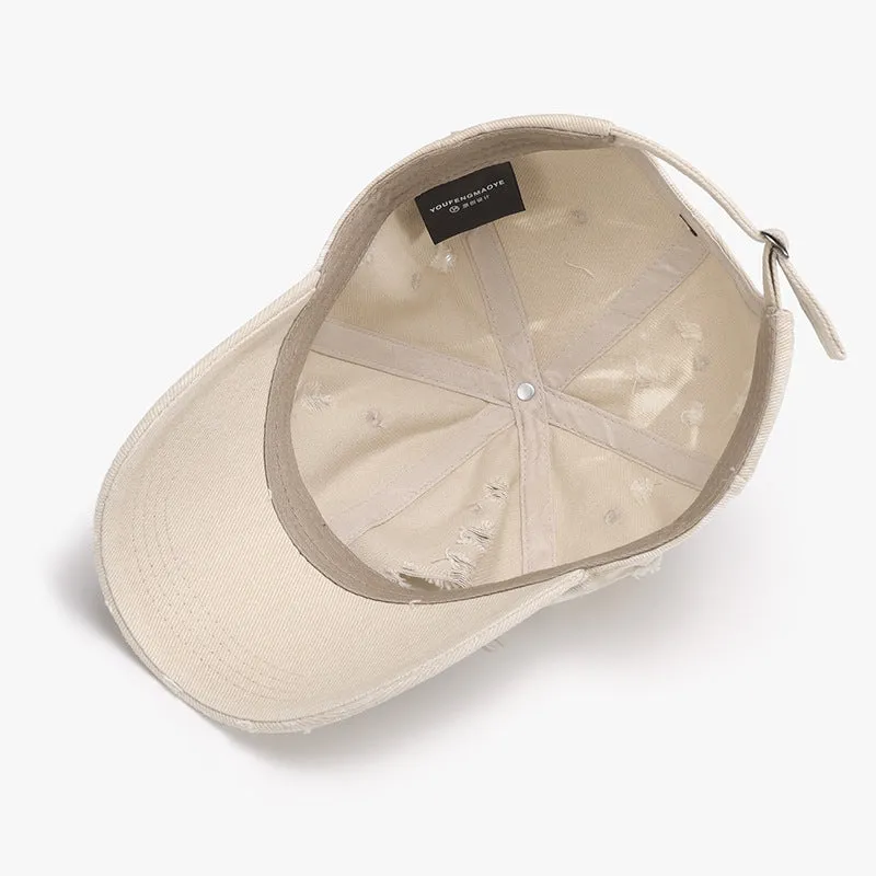 Distressed Adjustable Cotton Baseball Cap sold by Charming Charlie product image thumbnail 5