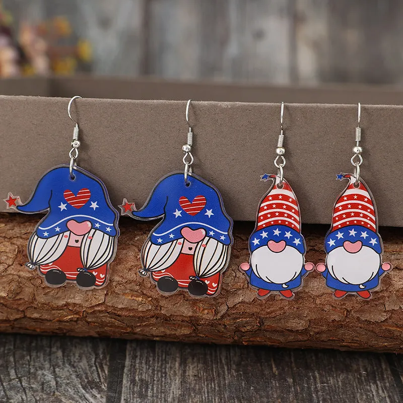 2 Pair Acrylic Gnome Earrings sold by Charming Charlie product image thumbnail 3