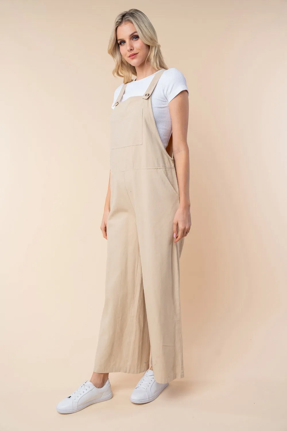 White Birch Sleeveless Wide Leg Jumpsuit sold by Charming Charlie product image thumbnail 3