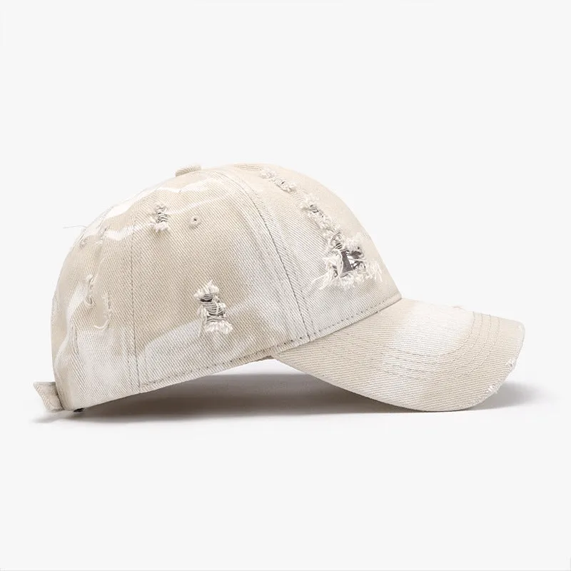 Distressed Adjustable Cotton Baseball Cap sold by Charming Charlie product image thumbnail 3