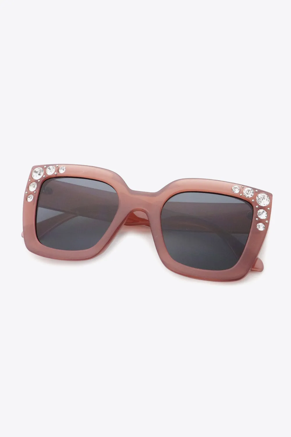 Inlaid Rhinestone Polycarbonate Sunglasses sold by Charming Charlie